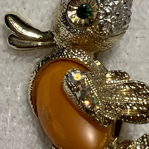 1960’s Charming Vintage Jelly Belly Duck Brooch